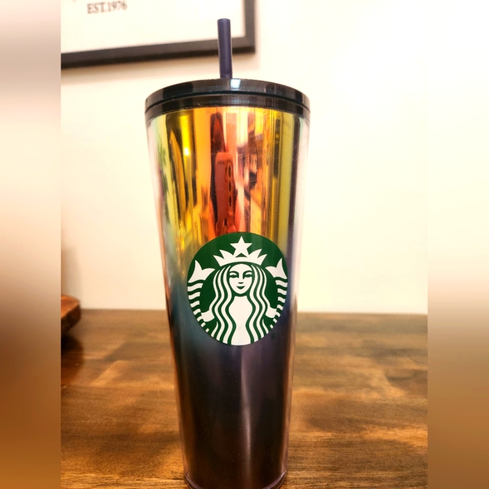 Starbucks Rainbow Chrome Tumbler